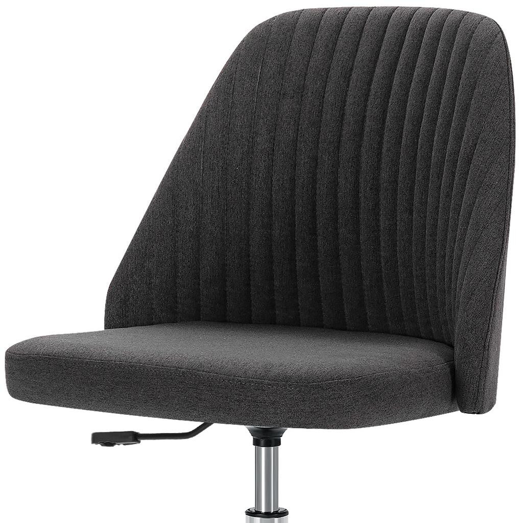 21" Silver Tufted Swivel Lounge Chair-2