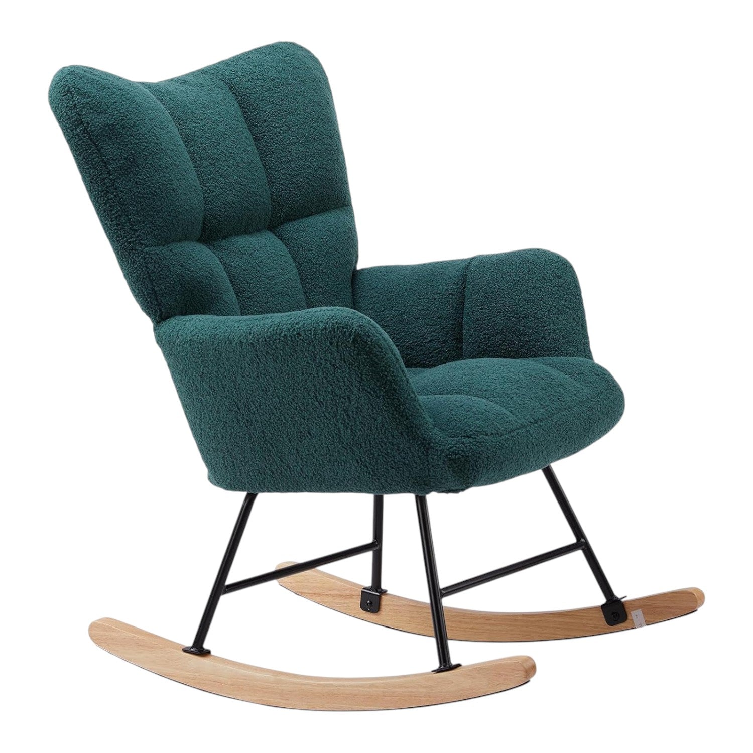 23" Black Tufted Arm Chair-2