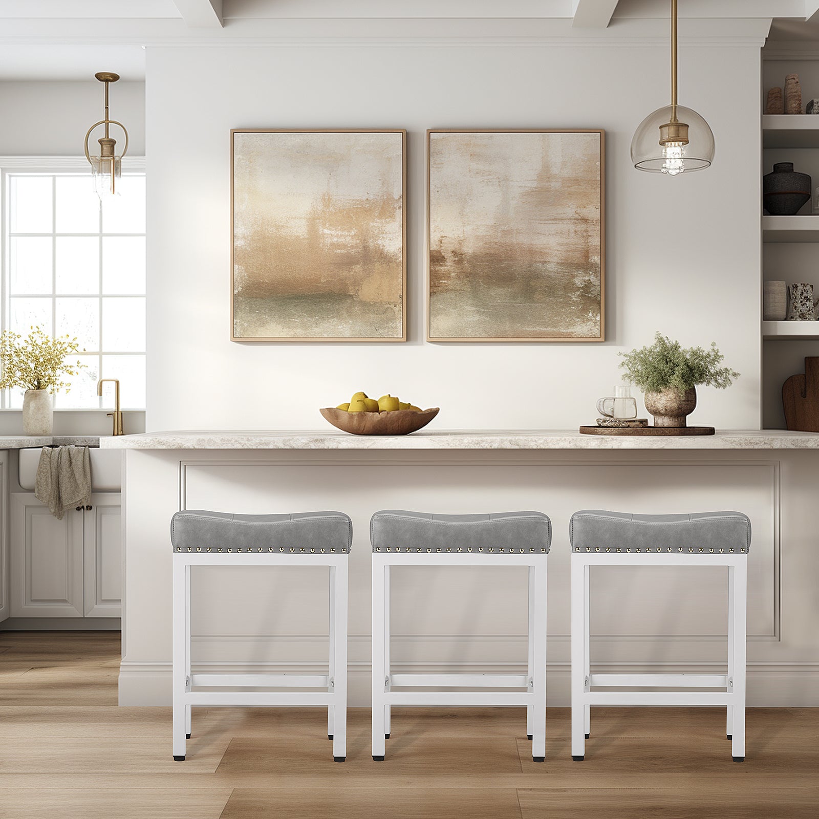 Set of Two 18" Black Tufted Club Chair-6