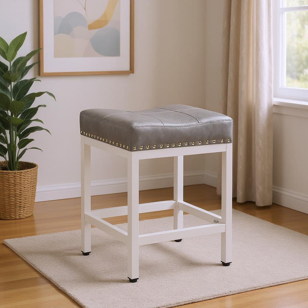 Set of Two 18" Black Tufted Club Chair-0