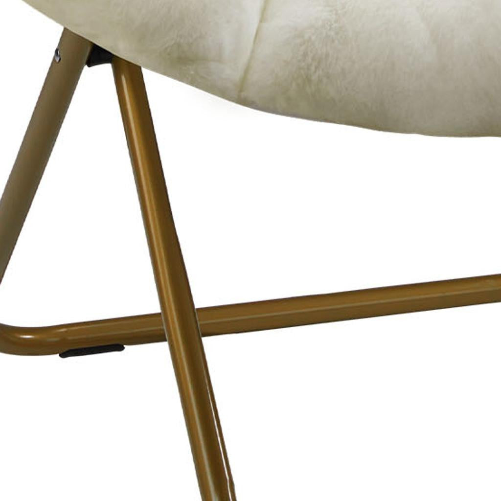 26" Brown Tufted Lounge Chair-2