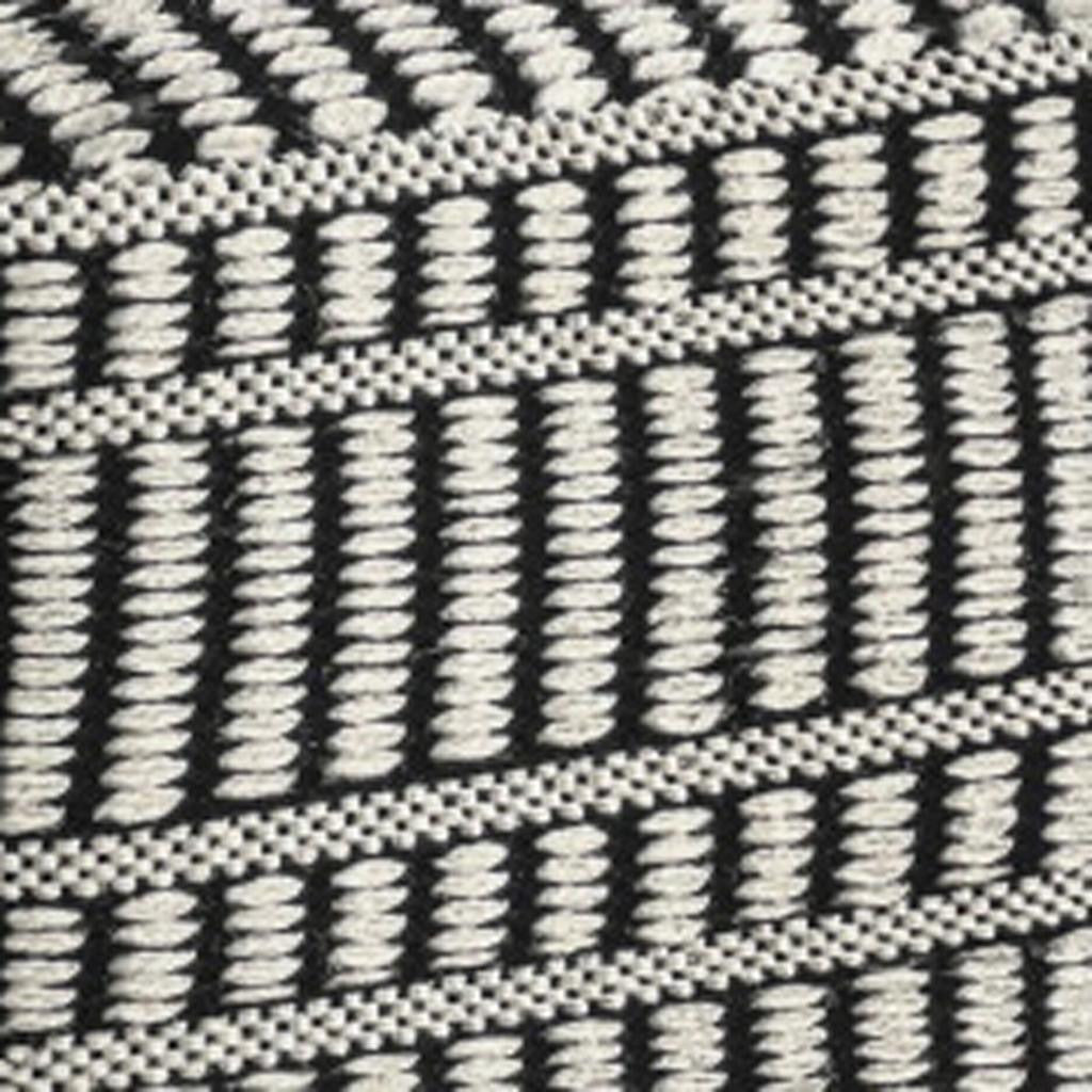 20" Black Fabric Pouf Ottoman-6