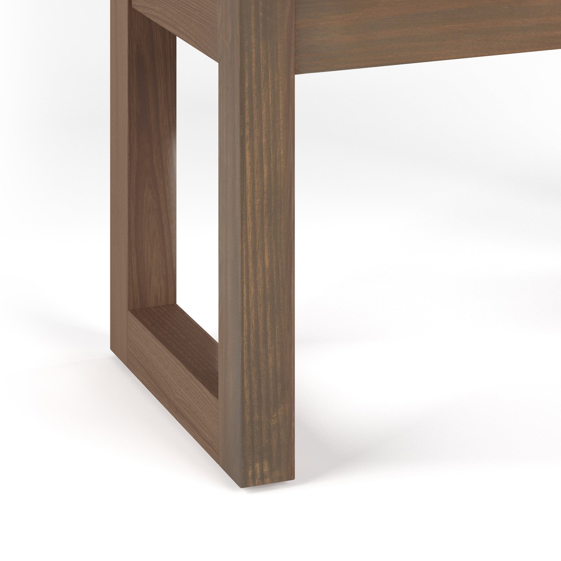 27" Gray and Brown Fabric Footstool-5