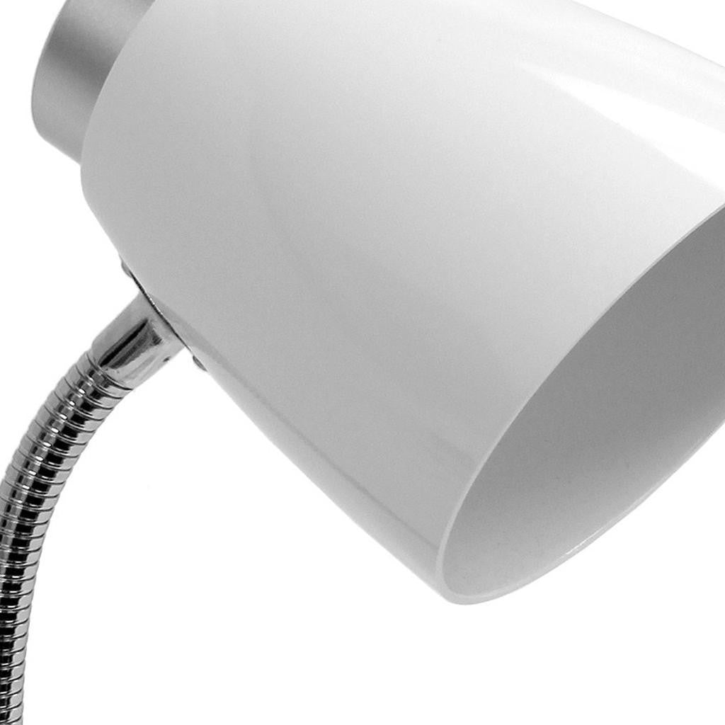 19" White Swing Arm Table Lamp-3