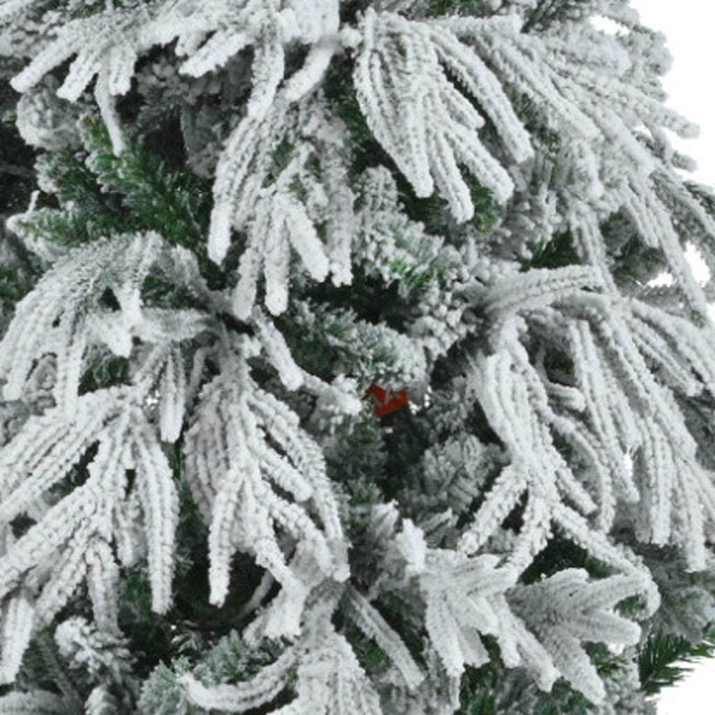6' Pre Lit Extra Full Frosted Pine Christmas Tree-4