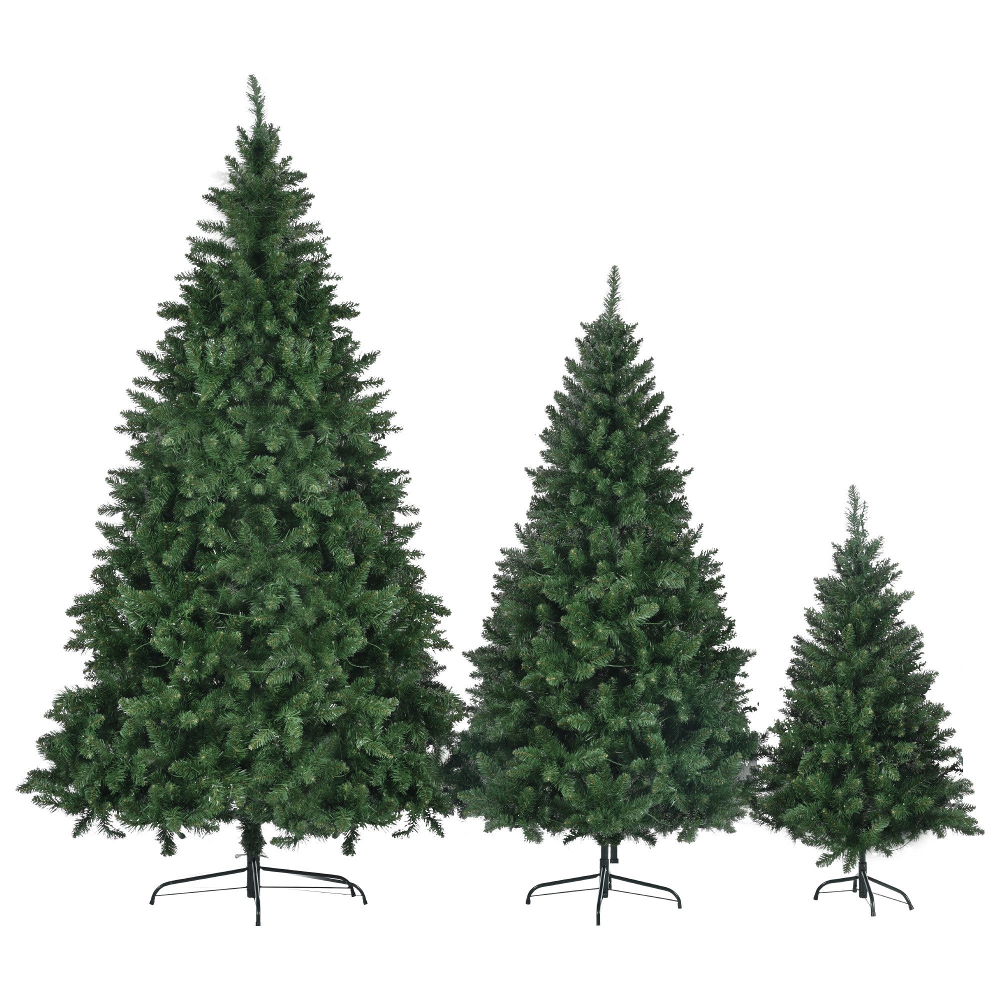 Three Piece Pre Lit Extra Full Frosted Pine Christmas Tree Set-3