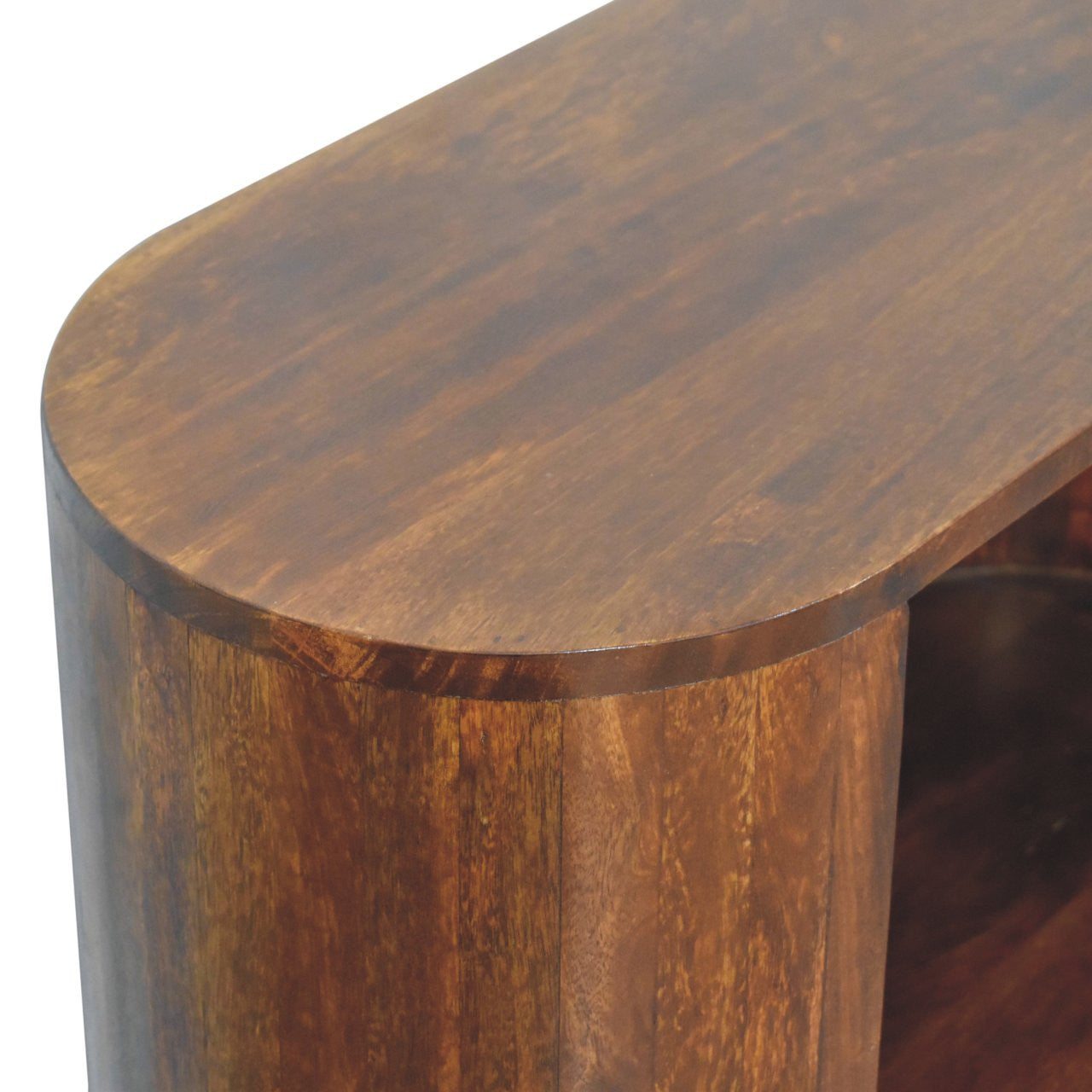 30" Chestnut Solid Wood Accent Cabinet With One Drawer-7