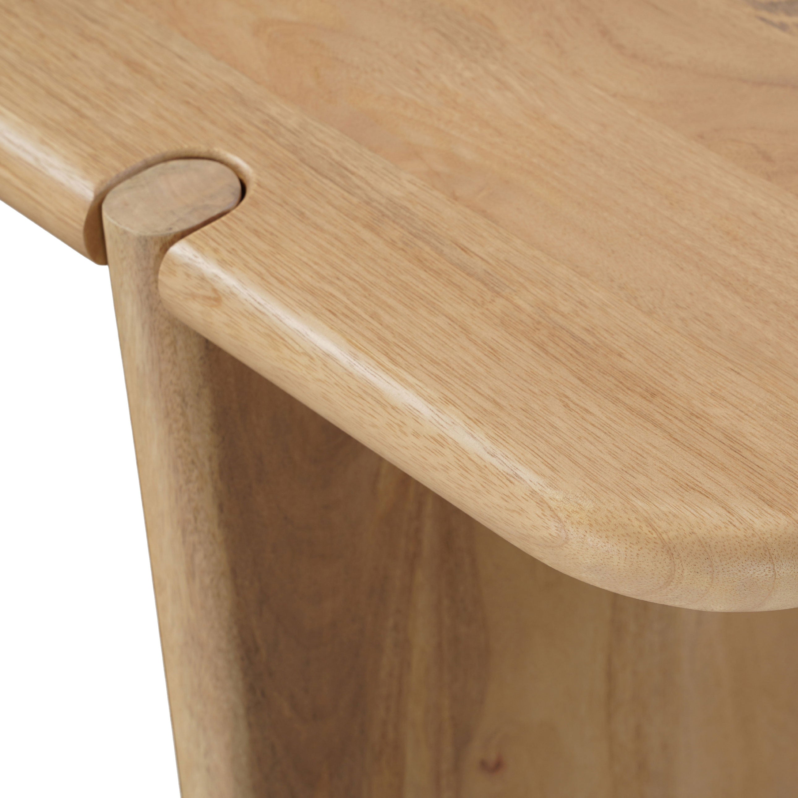 52" Natural Solid Wood Solid Console Table-5