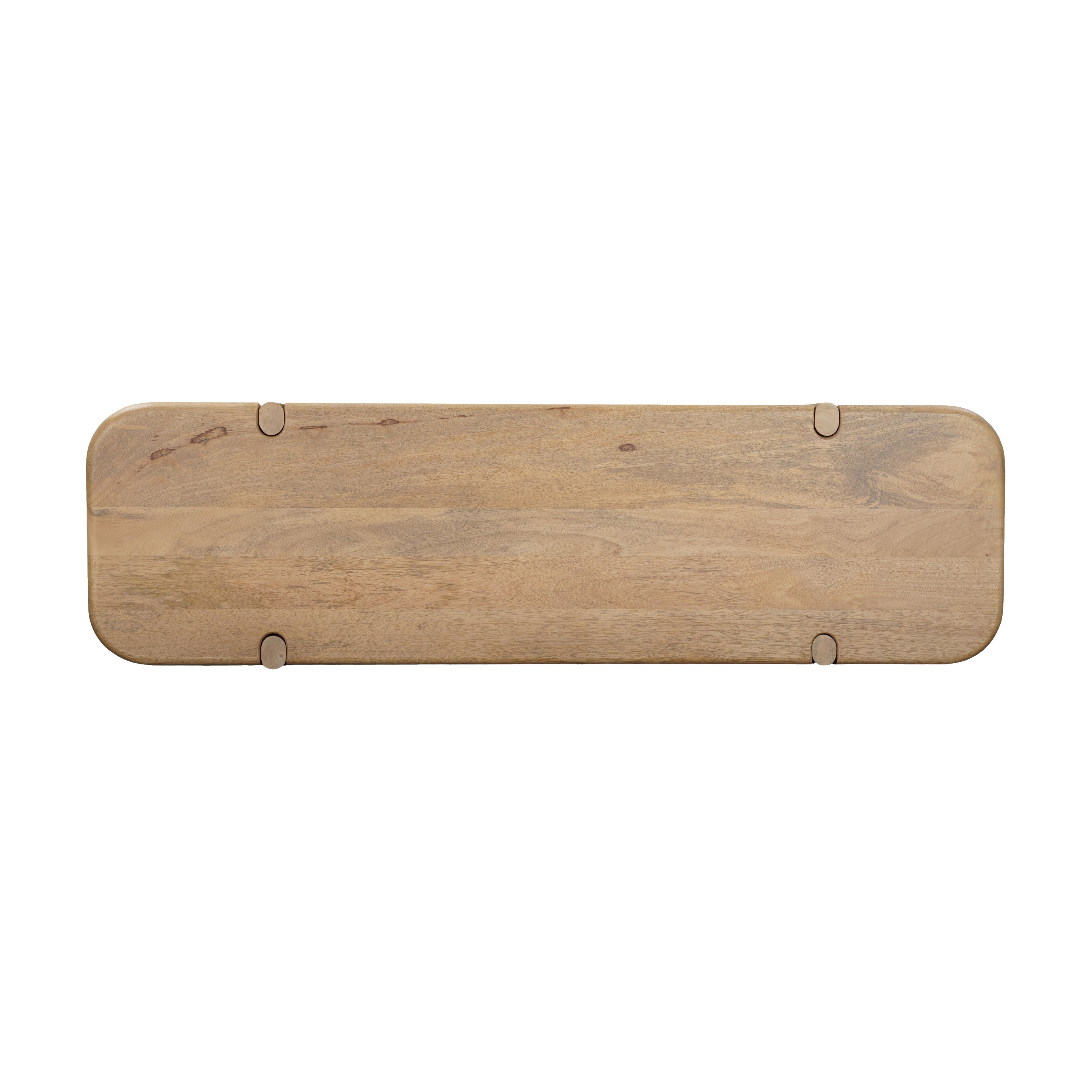 52" Natural Solid Wood Solid Console Table-4