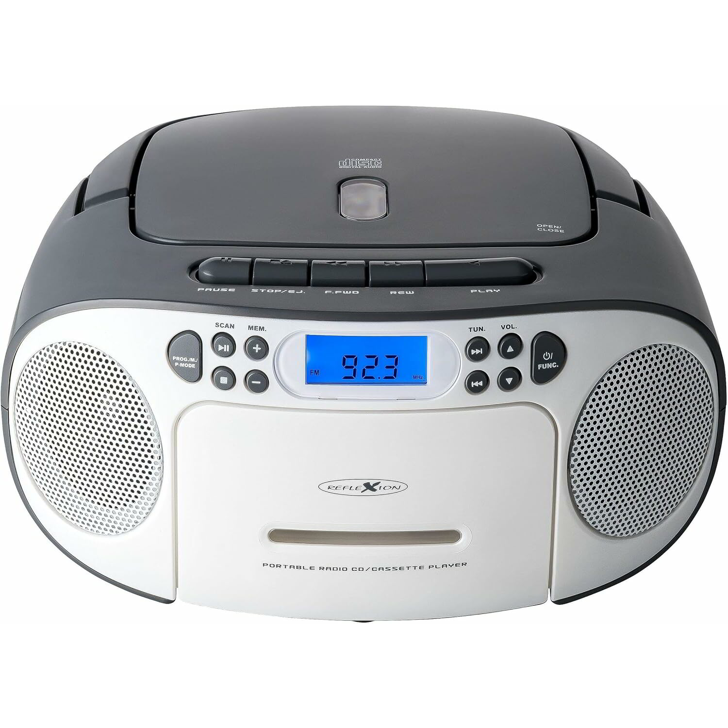 Radioodtwarzacz Reflexion Reflexion RCR2260 Boombox weiß/grau (RCR2260W/GR)-0