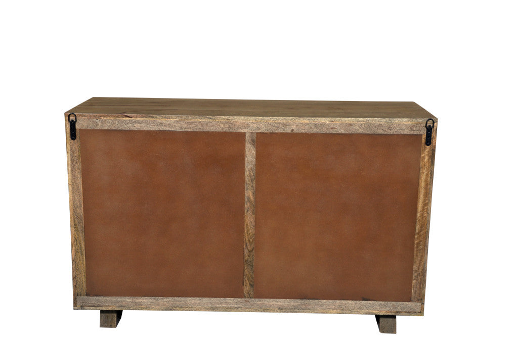 57" Brown Solid Wood Six Drawer Dresser-6