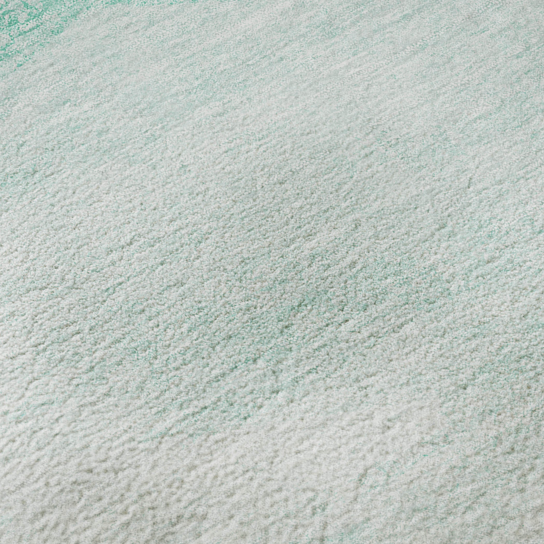 5' X 8' Aqua And Ivory Geometric Washable Area Rug With UV Protection-8