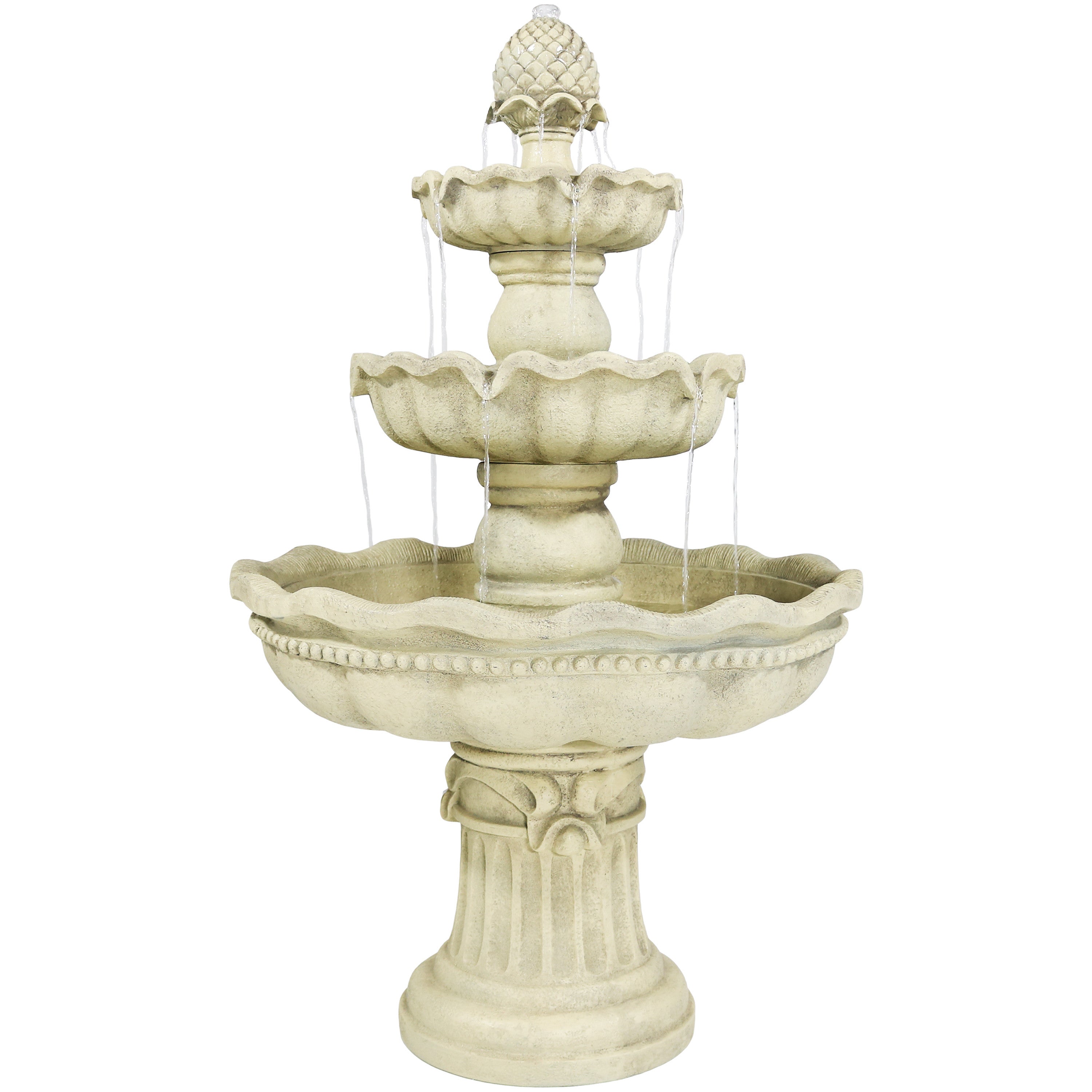 51" White Polyresin Garden Art-2