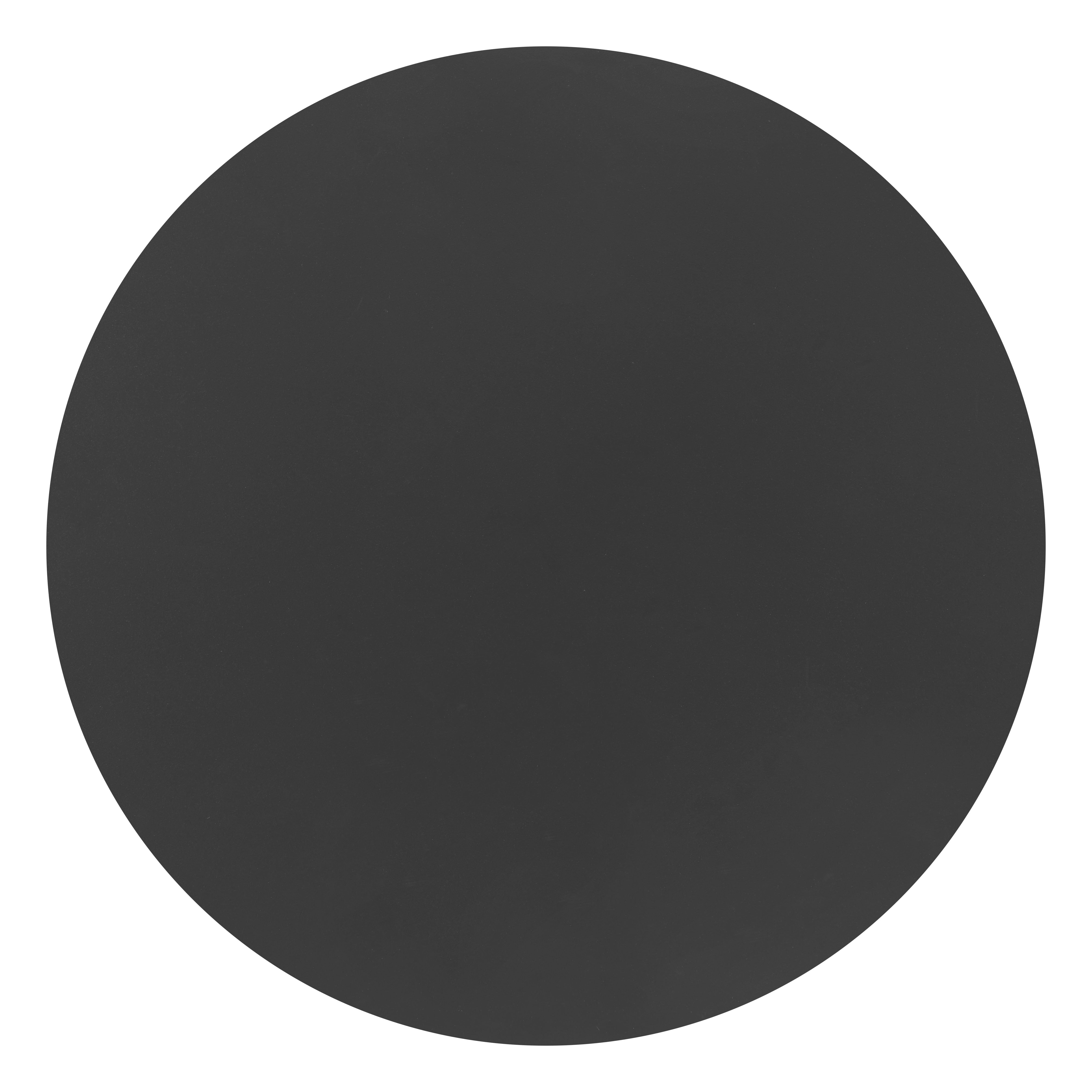 24" Black Aluminum Round Pedestal End Table-6