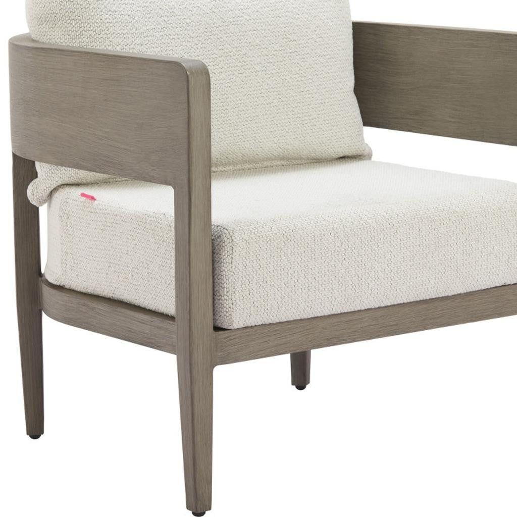 28" Beige Upholstered Arm Chair-6