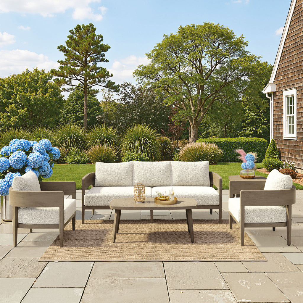 28" Beige Upholstered Arm Chair-8