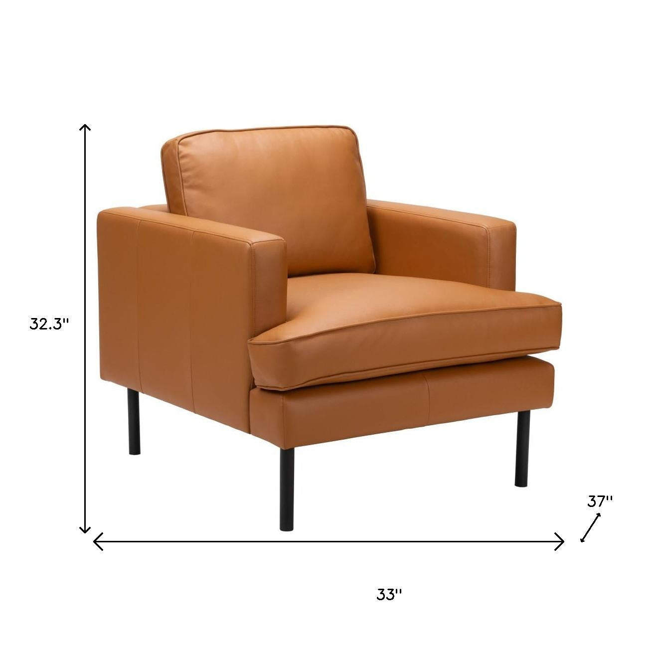 33" Brown Upholstered Arm Chair-8