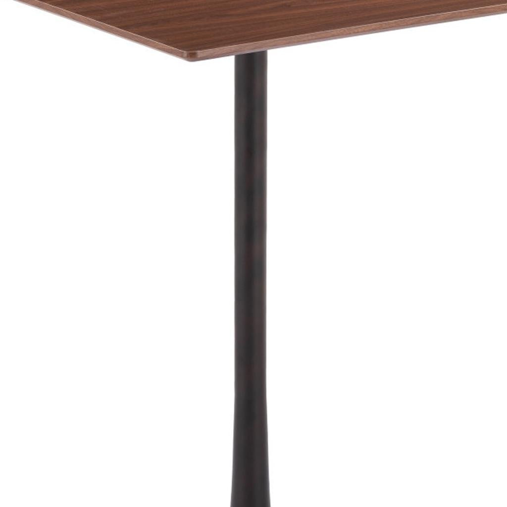 24" Brown Wood Square Bar Table-5