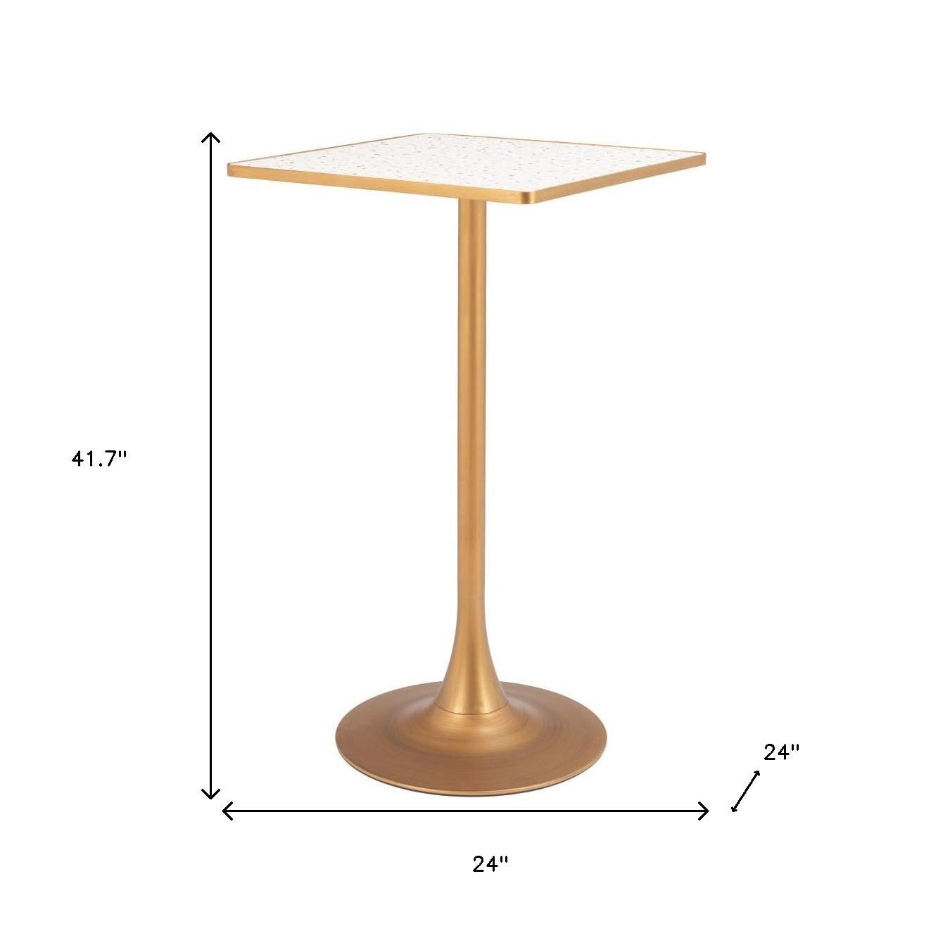 24" Wood Square Bar Table-6