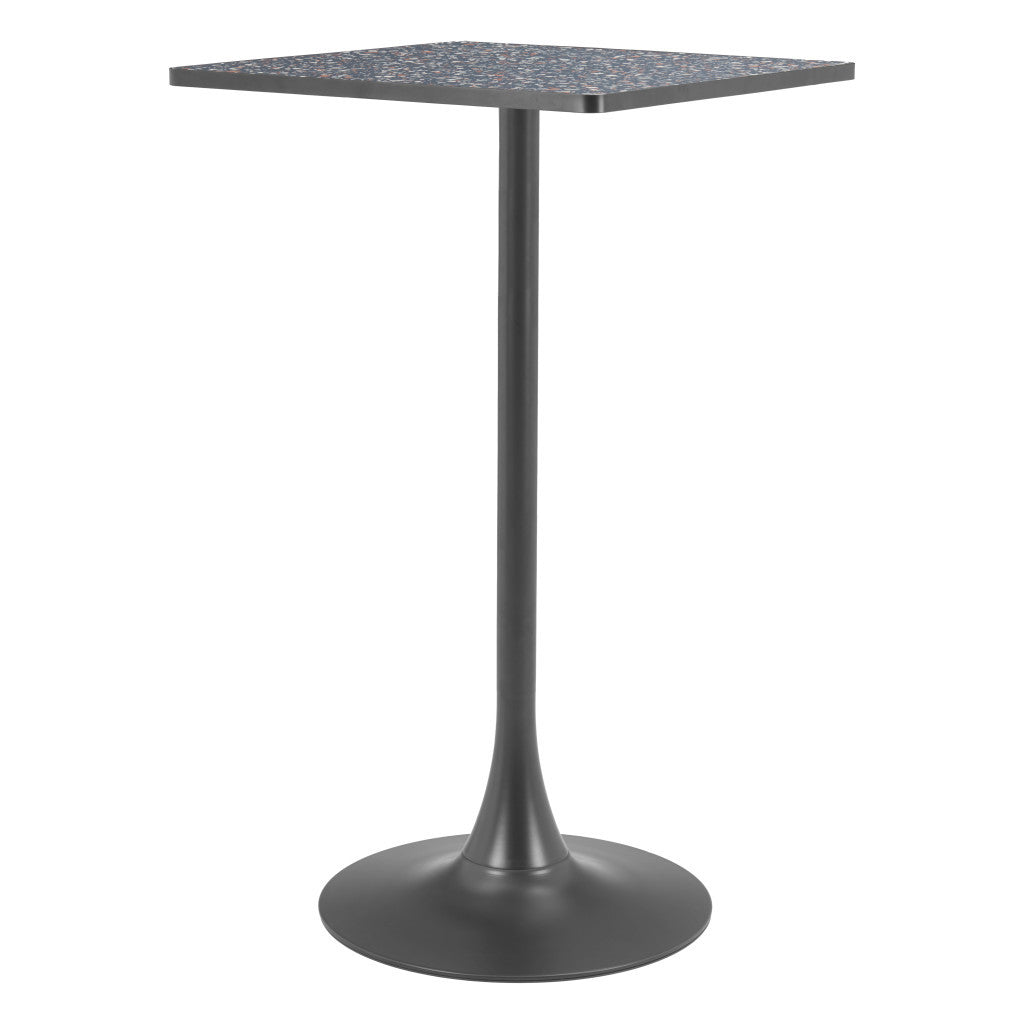 24" Black Wood Square Bar Table-3