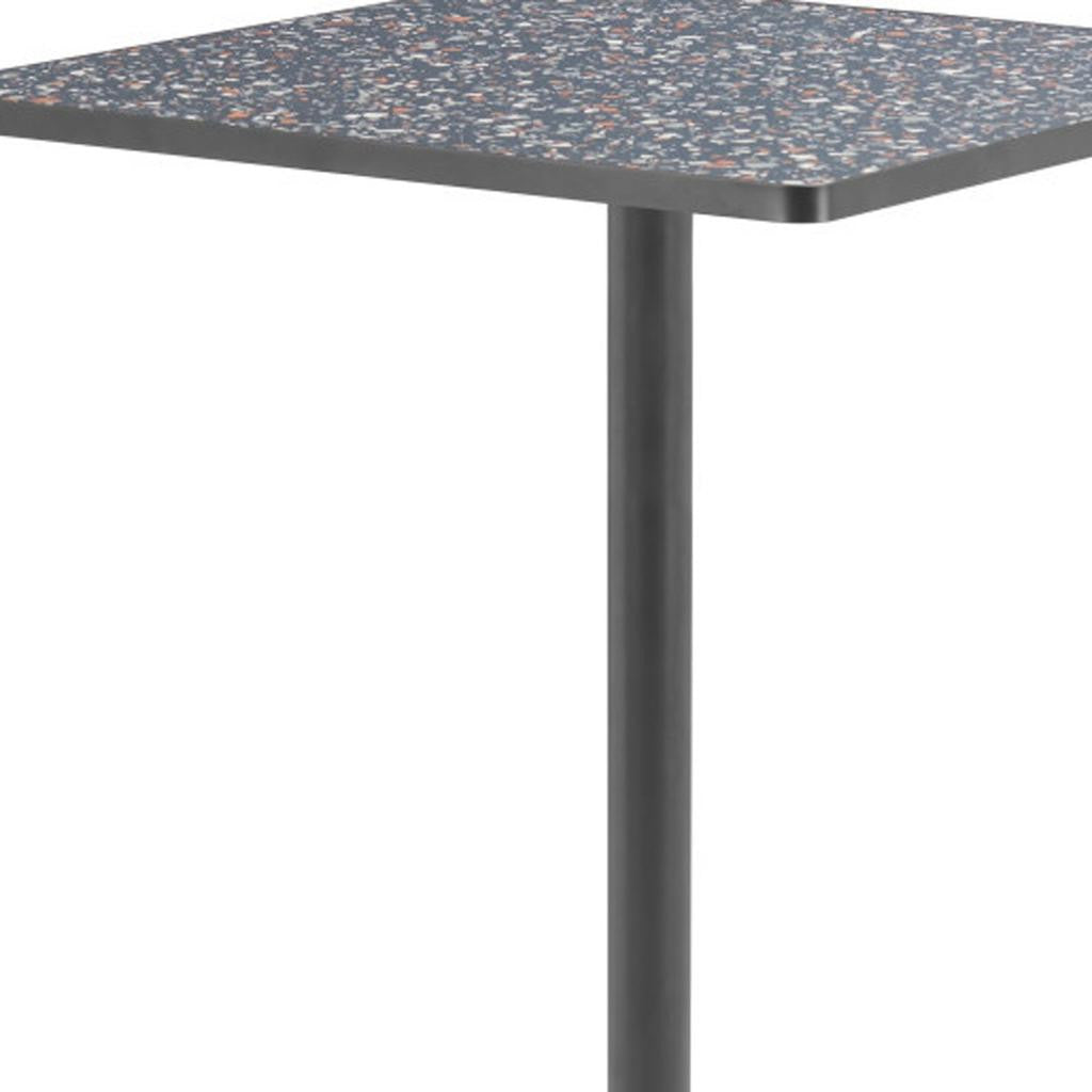 24" Black Wood Square Bar Table-4
