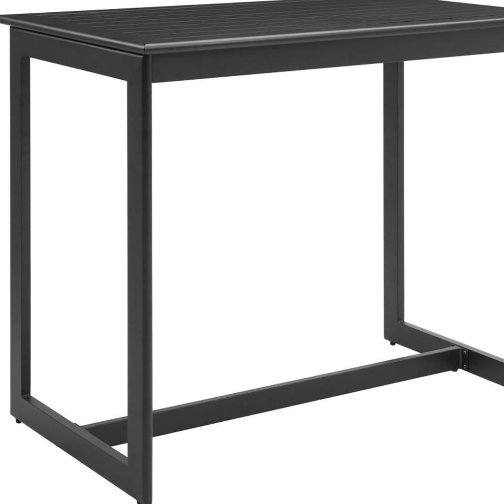 51" Black Aluminum Bar Table-5