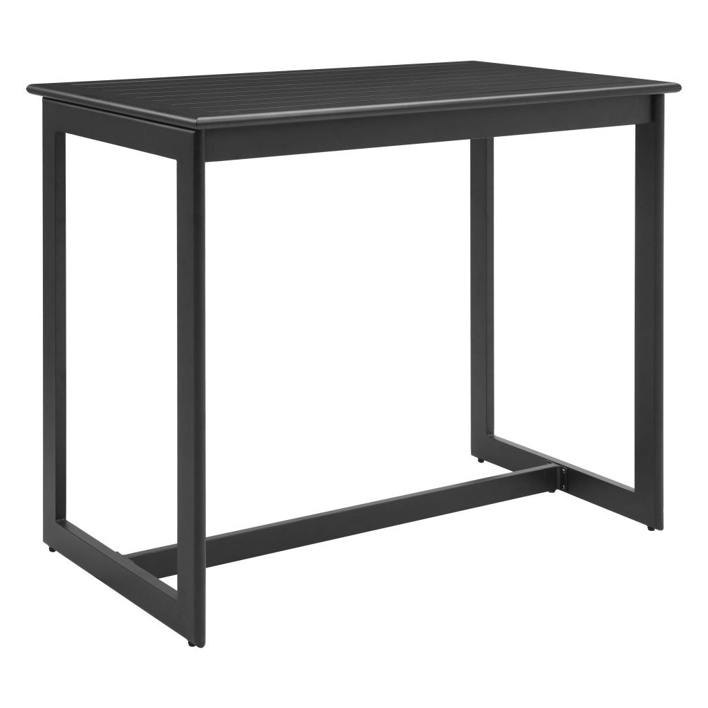 51" Black Aluminum Bar Table-0
