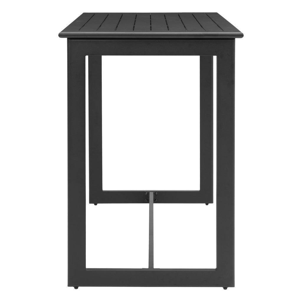 51" Black Aluminum Bar Table-1