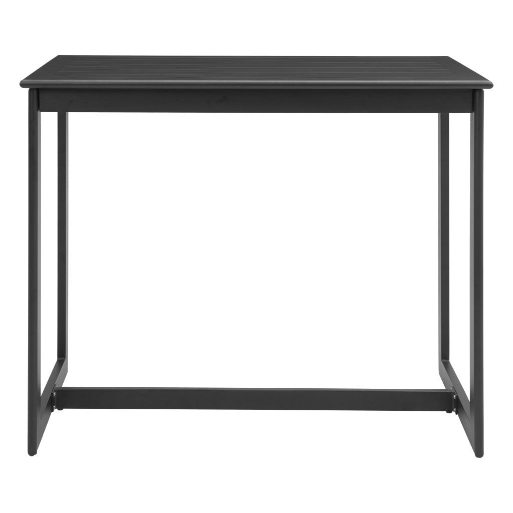 51" Black Aluminum Bar Table-2