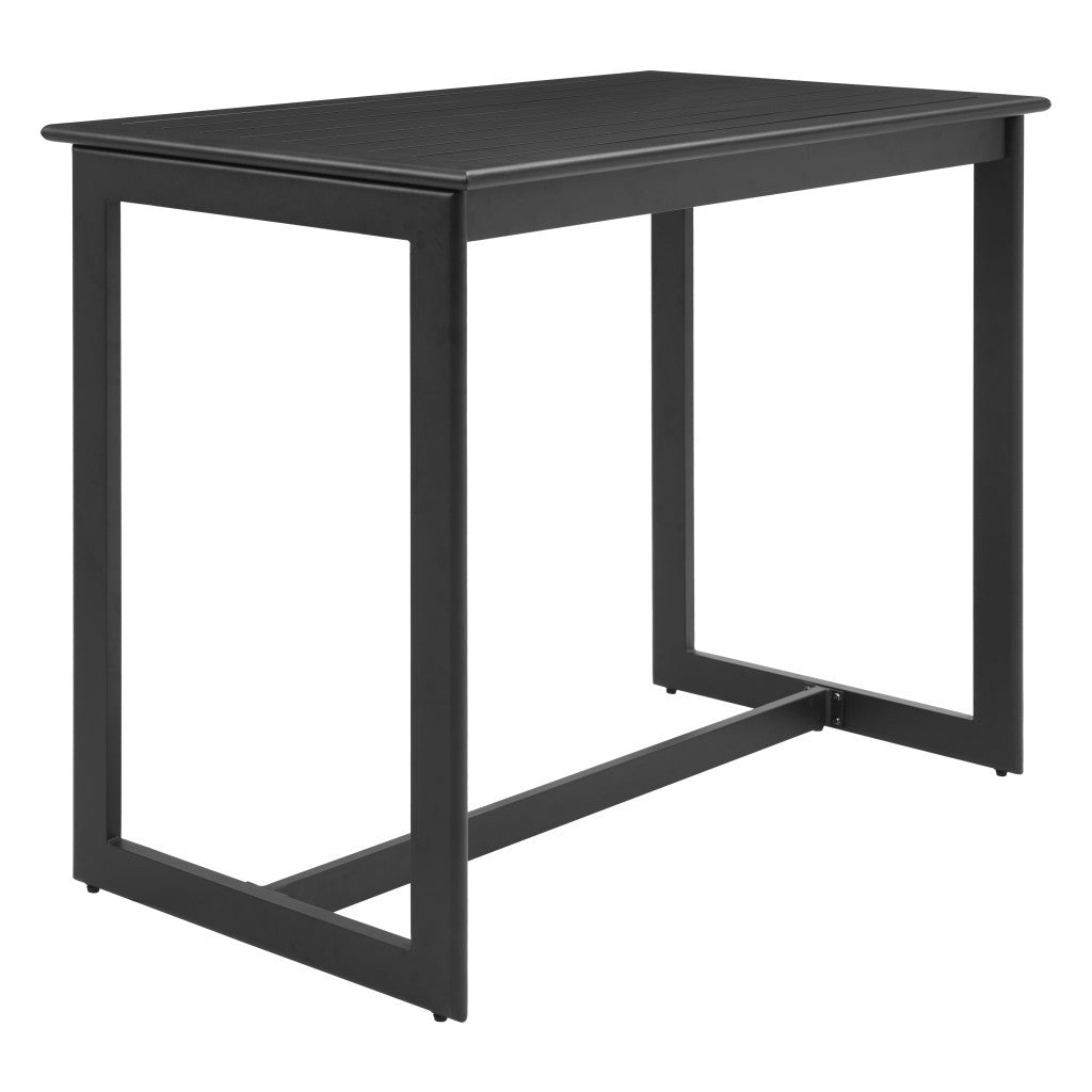 51" Black Aluminum Bar Table-3