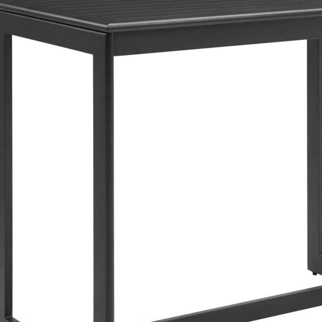 51" Black Aluminum Bar Table-4