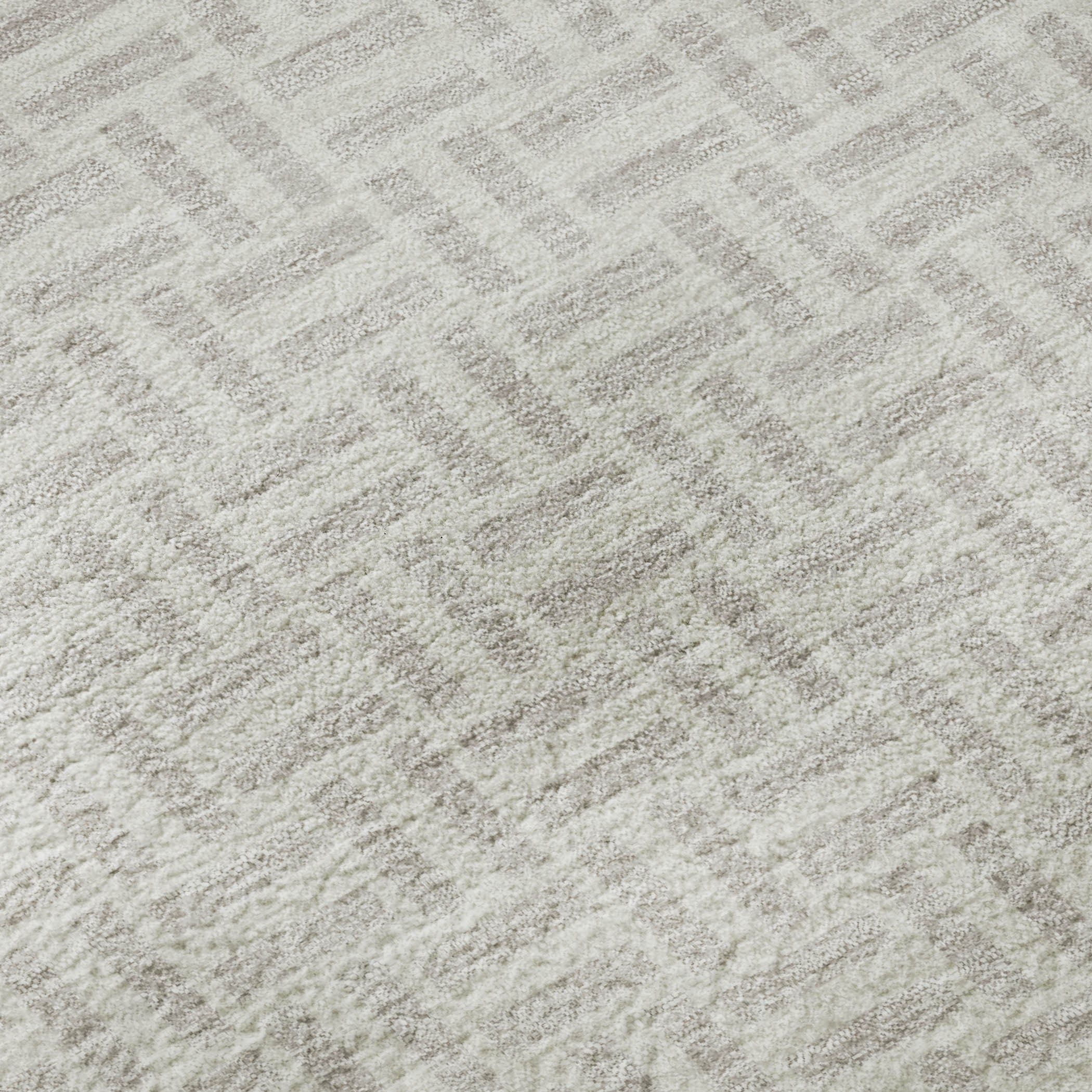 5' X 8' Taupe And Ivory Geometric Washable Area Rug With UV Protection-8