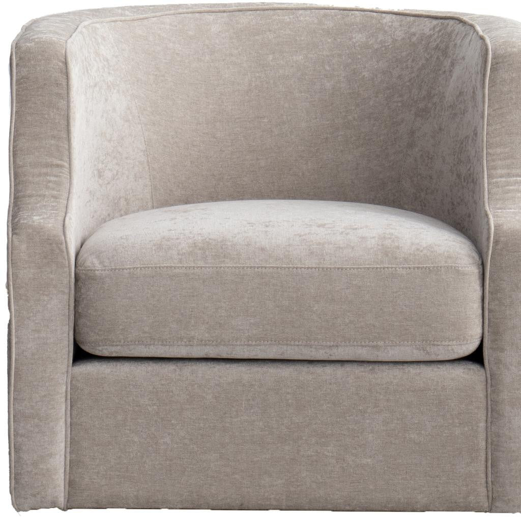 32" Beige Fabric Upholstered Arm Chair-6