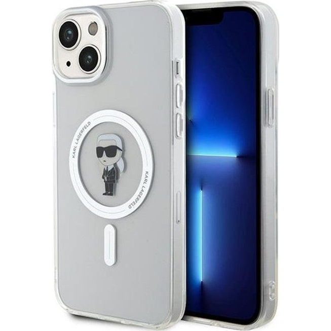 Karl Lagerfeld Iml Ikonik Magsafe Apple iPhone 15 Plus Hátlapvédő Tok Átlátszó (KF001727)-0