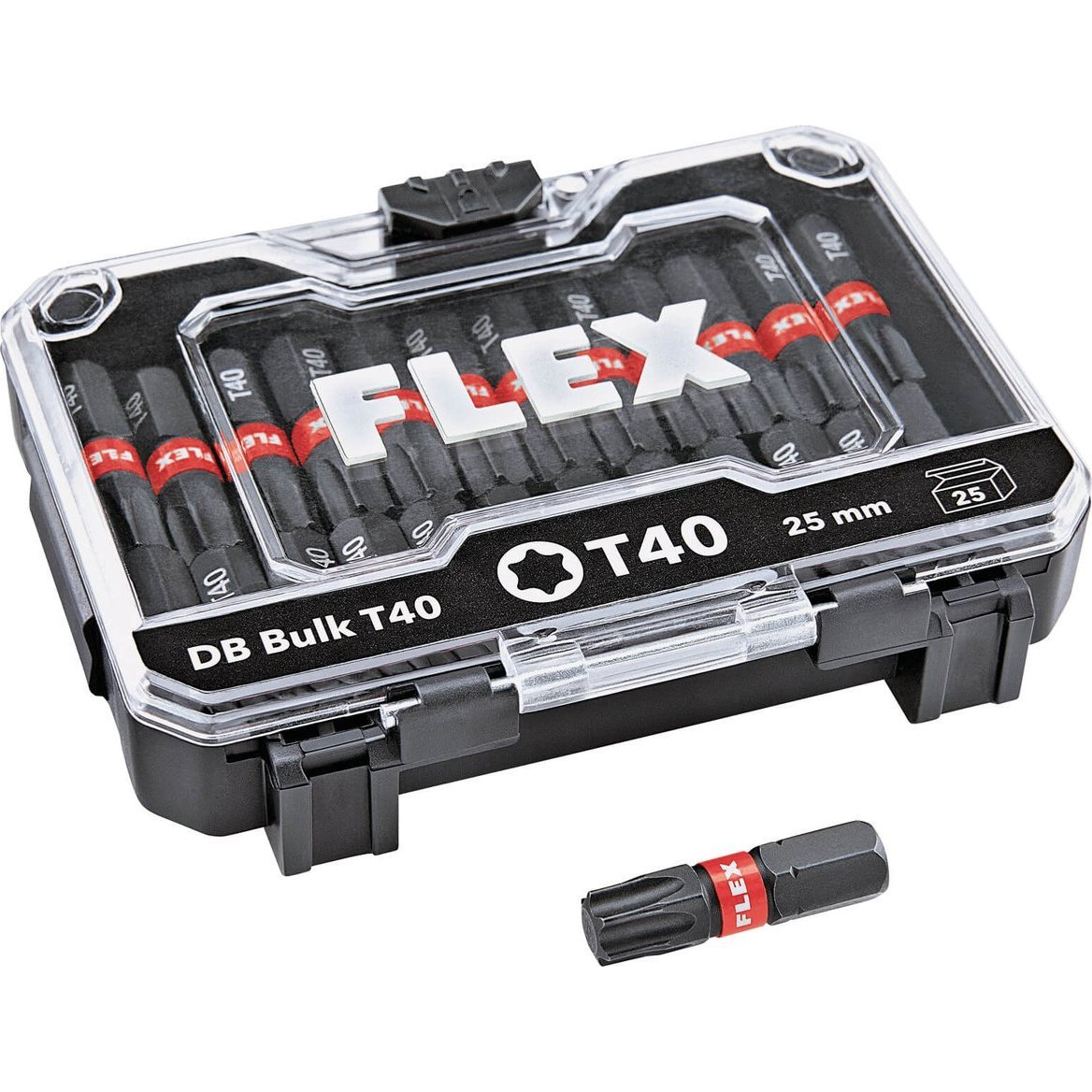 25-piece set of impact tips FLEX DB T40 ( )-0