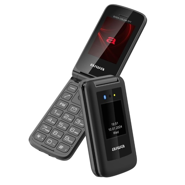 Aiwa FP-30-2G/BK 2,4" DualSIM fekete mobiltelefon (FP-30-2G/BK)-0