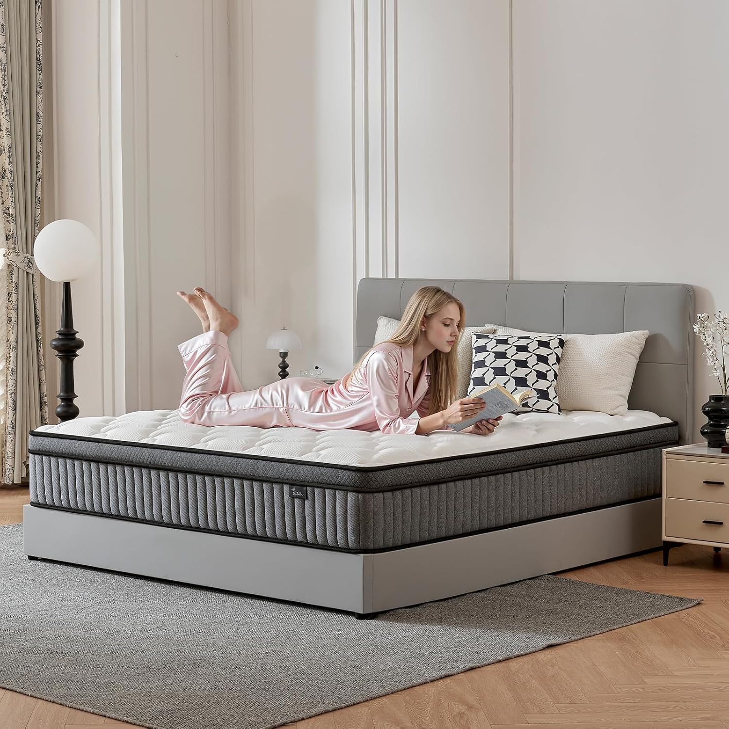 12 Inch Ultra Hybrid CoolingGelMemoryFoam Mattress-2