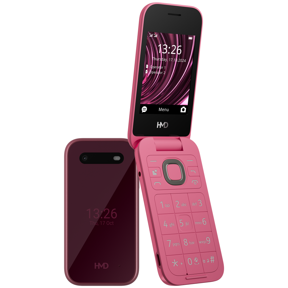 HMD 2660 FLIP 4G DS piros kártyafüggetlen mobiltelefon (HMD-2660FLIP-4GDS-R)-0