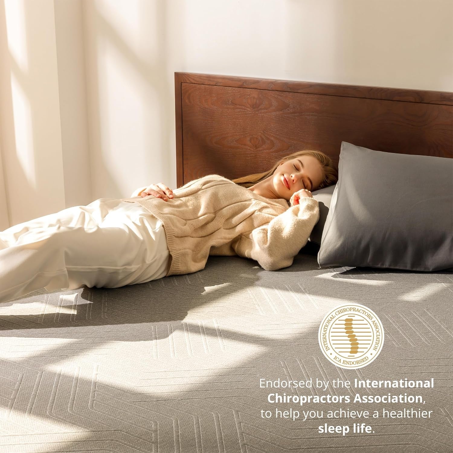 Queen Memory Foam Mattress Charcoal Premium Orthopedic-3