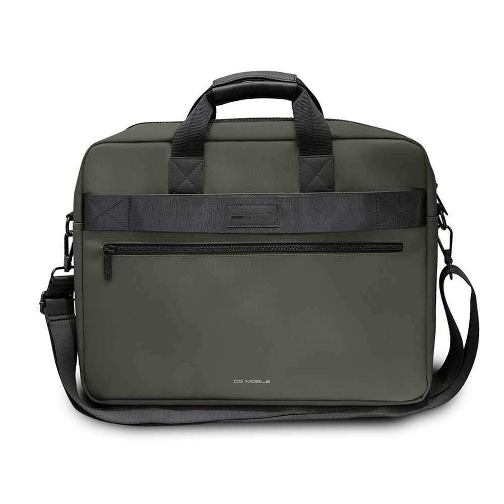 Geanta pentru laptop, Ferrari, Off Track Urban Collection, 16 inch, Khaki, Curea detasabila, Rezistenta la apa (FER000360)-0