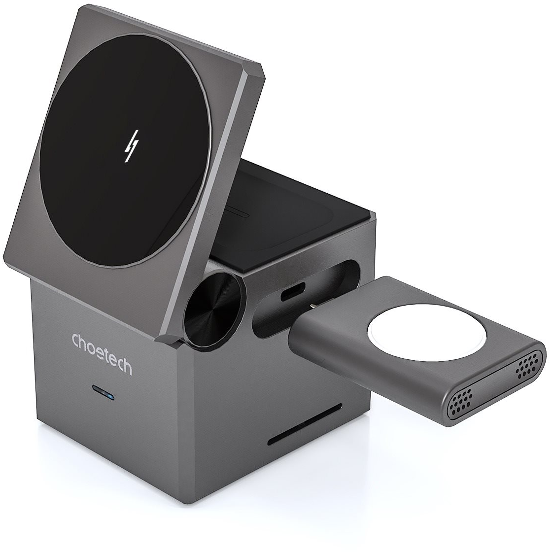 ChoeTech 15W 3in1 Magnetic wireless charger dock (T632-F)-0
