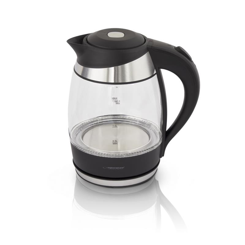 Fierbator de apa ESPERANZA EKK009 Gullfoss, 2200W, 1.8l, negru (EKK009)-0