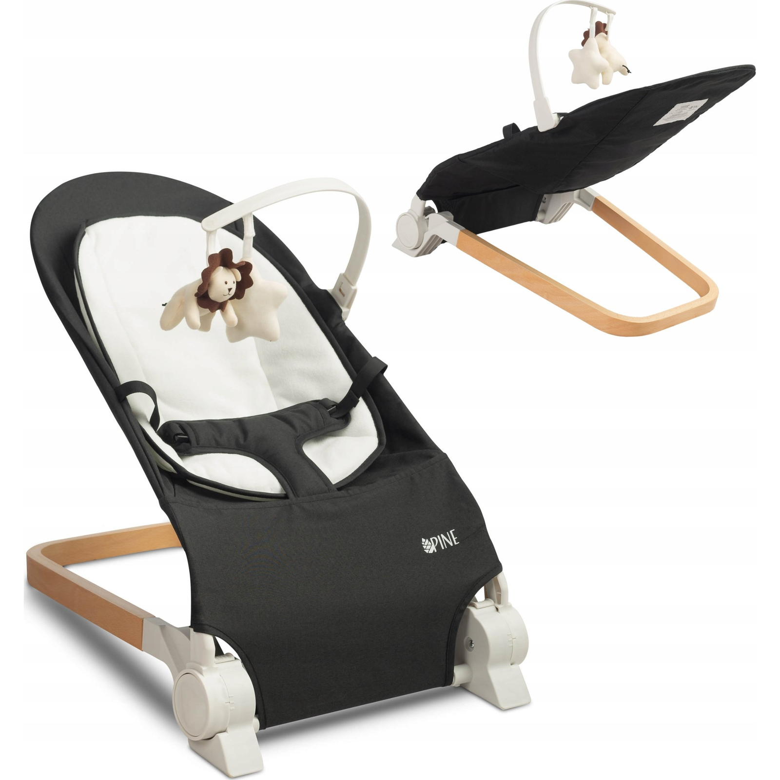 Caretero LEŻACZEK PINE BLACK (TERO-80610)-0