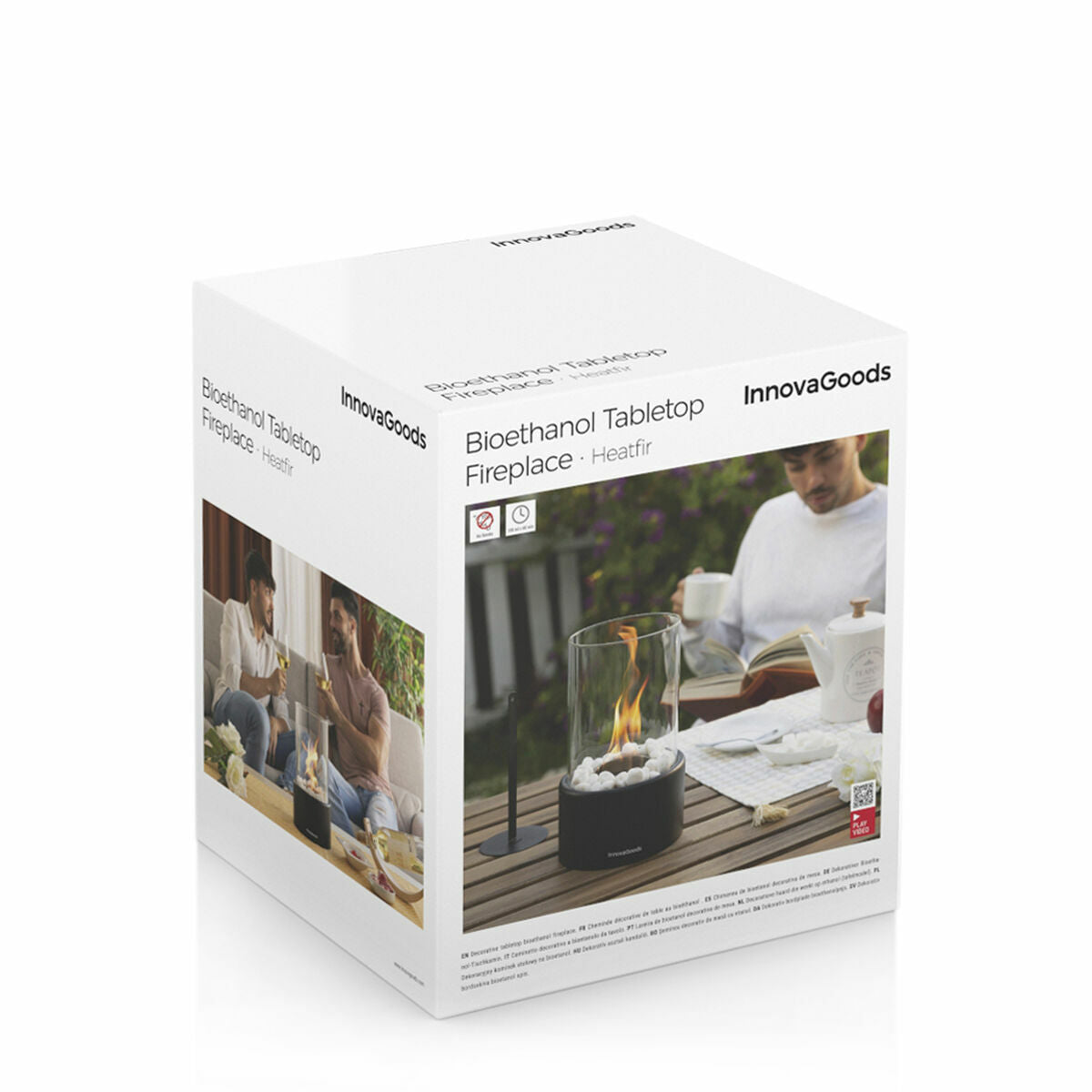 Decorative Bioethanol Tabletop Fireplace Heatfir InnovaGoods-2