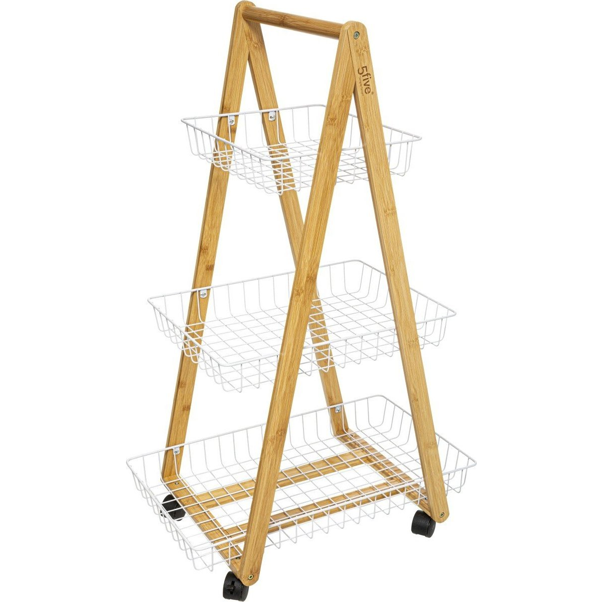 5five Szafka kuchenna Do organizacji Na kółkach 3x półka (174682A)-0