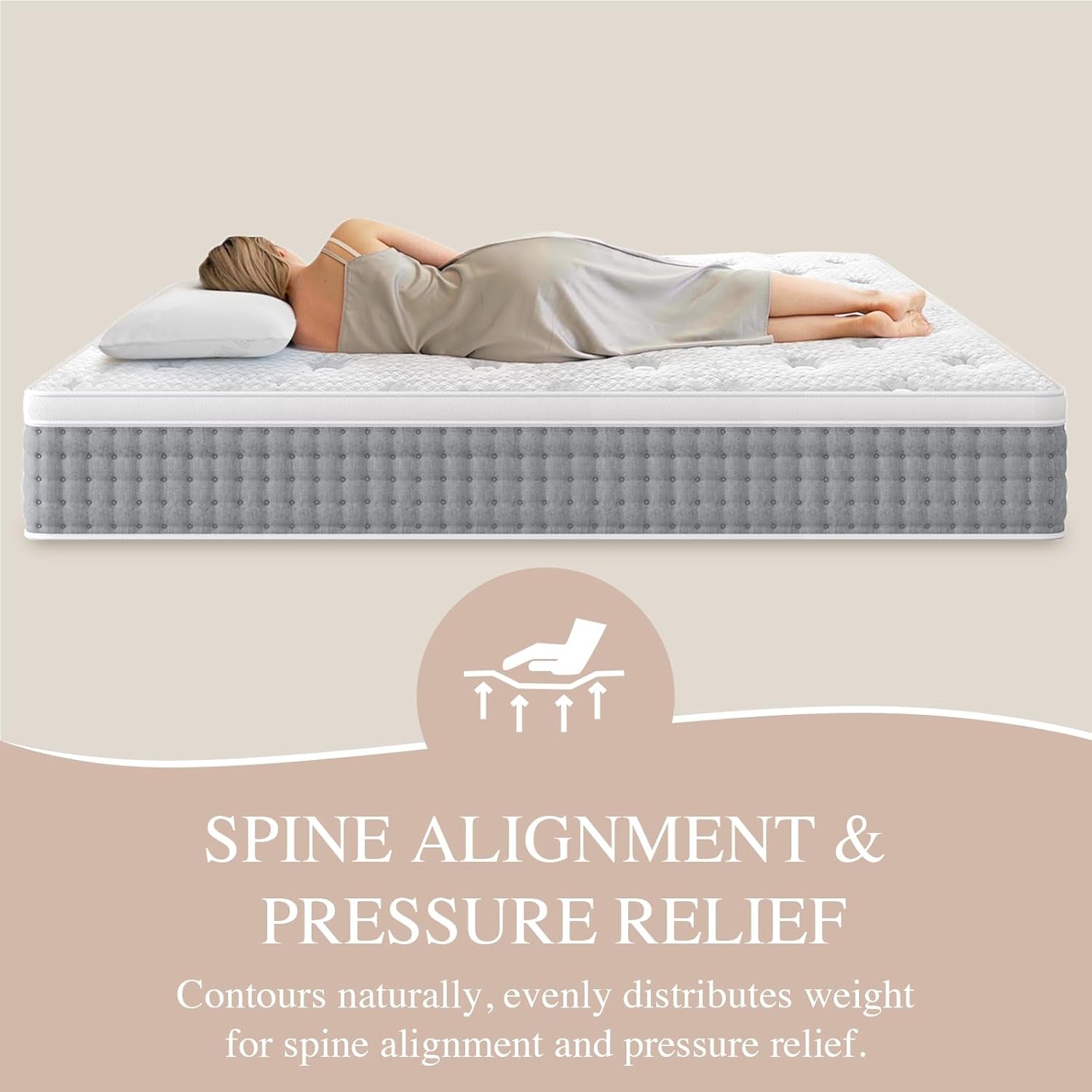 Firm Queen 14 Inch Mattress Hybrid LumbarSupportPlus-3