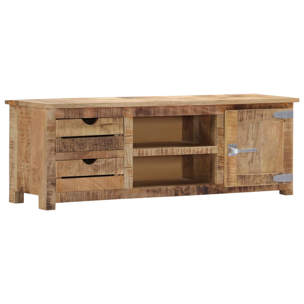 vidaXL TV Stand 47.2"x11.8"x15.7" Solid Wood Mango-1