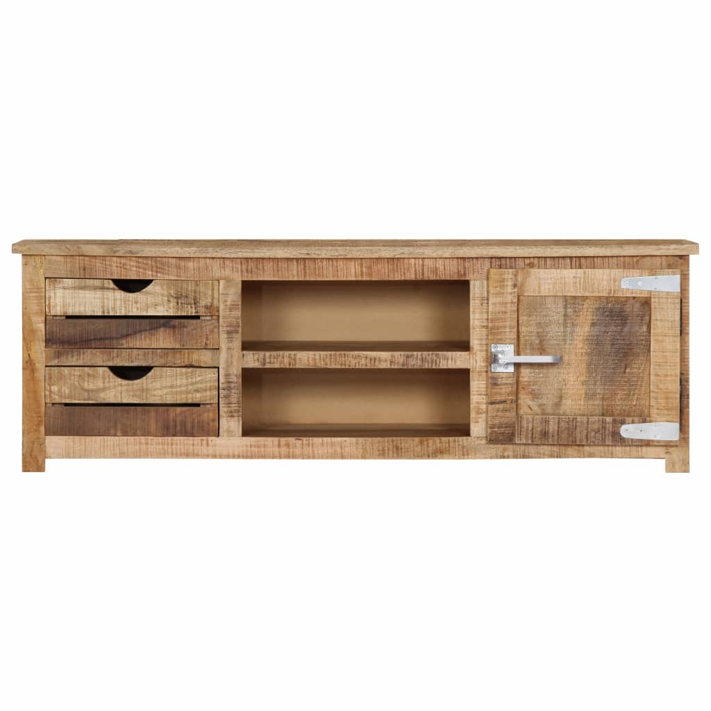 vidaXL TV Stand 47.2"x11.8"x15.7" Solid Wood Mango-4