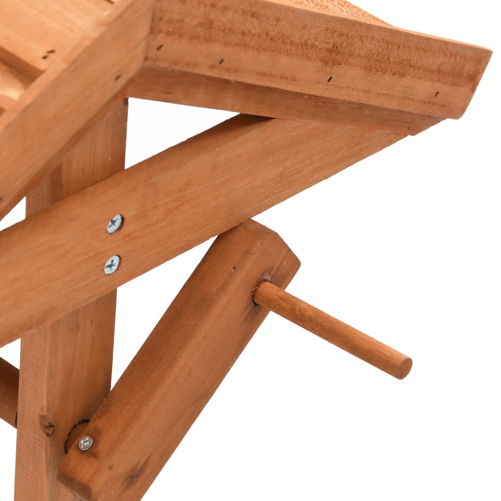 vidaXL Garden Wishing Well Planter 15.7"x15.7"x33.1" Firwood-4