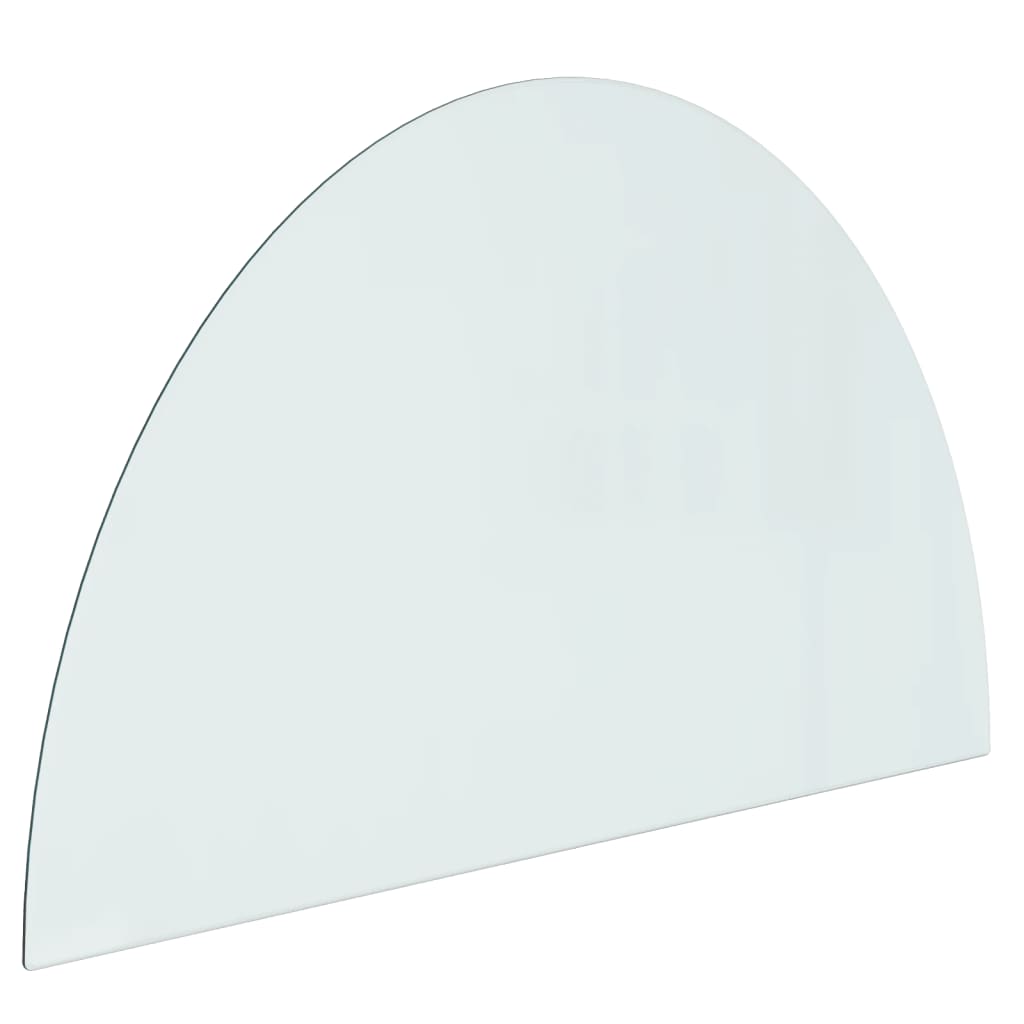 NNEVL Fireplace Glass Plate Half Round 1000x600 mm-1